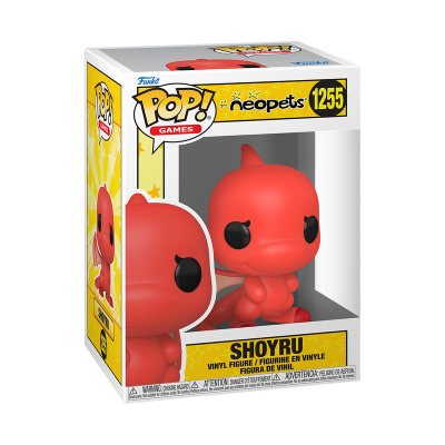 Figura de vinil Pop! Games Neopets Shoyru na caixa amarela