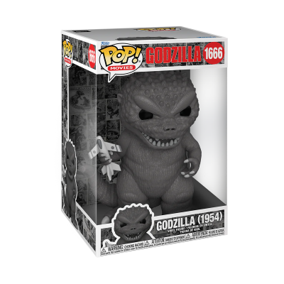 Figura Pop! Godzilla 1666 cinzenta em caixa transparente