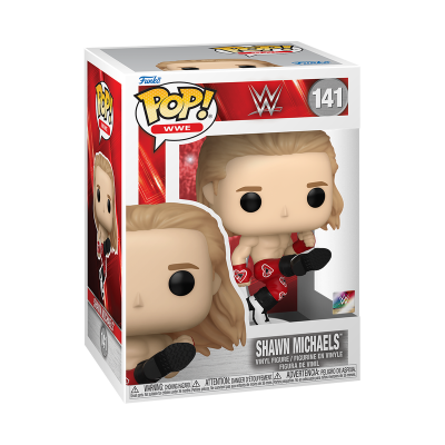 Figura Funko Pop! WWE de Shawn Michaels na caixa
