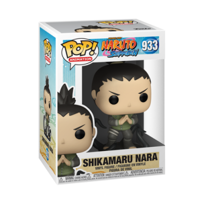 Figura Funko Pop de Shikamaru Nara da série Naruto Shippuden em embalagem