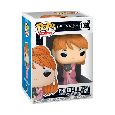 Figura Funko Pop Phoebe Buffay Friends com gato na caixa