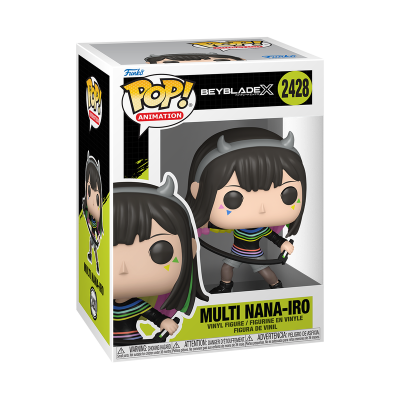 Figura Funko Pop! Animation Multi Nana-Iro de Beyblade X em caixa