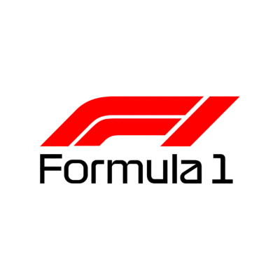 Logótipo da Formula 1 em vermelho e preto