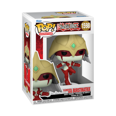 Figura Funko Pop! Yu-Gi-Oh! ELEMENTAL HERO BURSTINATRIX em caixa