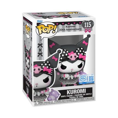 Figura Funko Pop Kuromi edição 20º aniversário na caixa