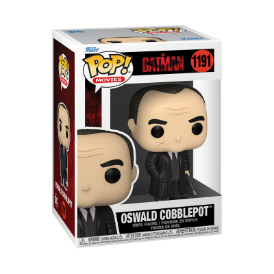 Figura Funko Pop Oswald Cobblepot Batman na embalagem