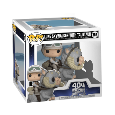 Funko Pop! Luke Skywalker com Tauntaun número 366 da coleção Star Wars em caixa