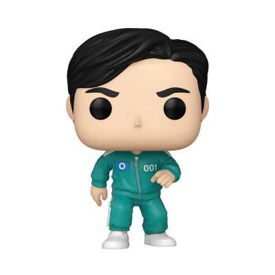 Figura Funko Pop com roupa verde turquesa e cabelo preto