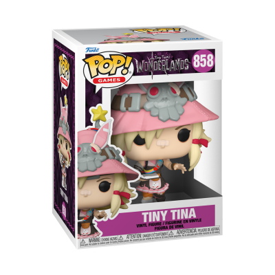 Figura Funko Pop Tiny Tina de Tiny Tina's Wonderlands na embalagem