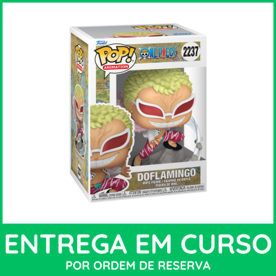 Figura Funko Pop! Doflamingo de One Piece em caixa de vinil