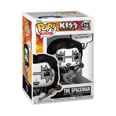 Funko Pop! Rocks figura do The Spaceman da banda KISS em caixa