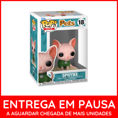 Figura Funko POP! Pets Sphynx de vinil na caixa