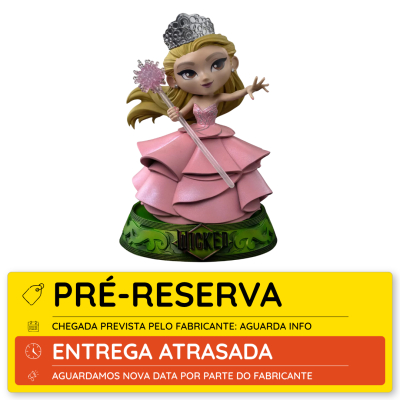 Figura colecionável de princesa com vestido rosa e coroa prateada