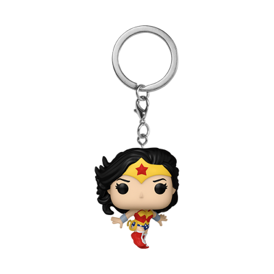 Chaveiro Funko Pop Wonder Woman com traje colorido