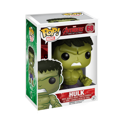Figura Funko Pop Hulk da Marvel na caixa