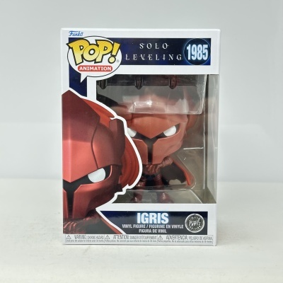 Figura Funko Pop Animation Igris Solo Leveling na caixa