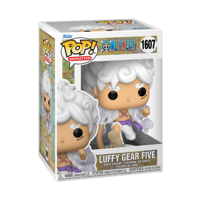 Funko Pop! Luffy Gear Five da série One Piece na caixa