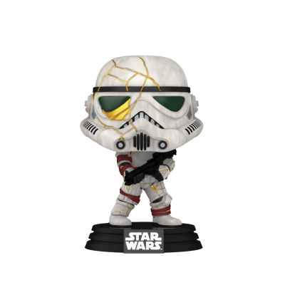 Boneco Funko Pop Stormtrooper Star Wars com detalhes dourados