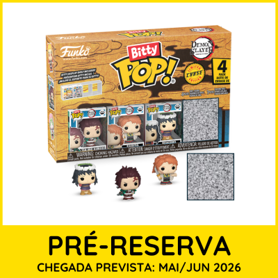 Pack Bitty Pop Demon Slayer com quatro figuras de vinil
