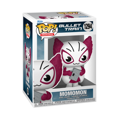 Boneco Funko Pop! Momomon da coleção Bullet Train na embalagem