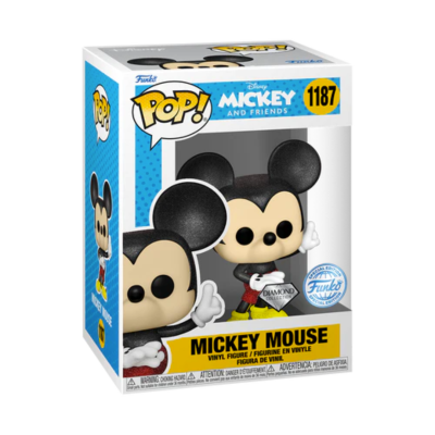 Figura de vinil Funko Pop! Mickey Mouse dentro da caixa
