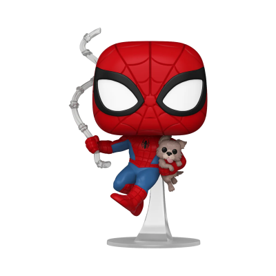 Figura Funko Pop Homem-Aranha com cão e suporte
