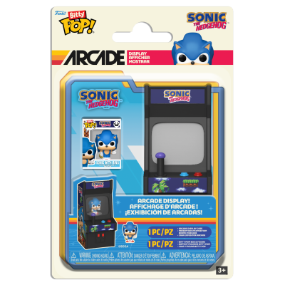Produto Bitty Pop! Arcade Display Sonic The Hedgehog em embalagem