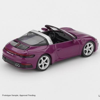 Miniatura de carro Porsche 911 Targa 4S roxo