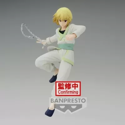 Figura colecionável Banpresto com kimono branco e corrente prateada