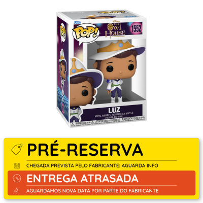 Figura POP! Luz de The Owl House com chapéu branco dentro de caixa