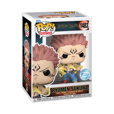 Funko Pop Ryomen Sukuna número 1483 em caixa