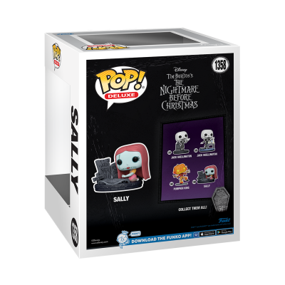 Embalagem Funko Pop! Deluxe Sally do filme The Nightmare Before Christmas