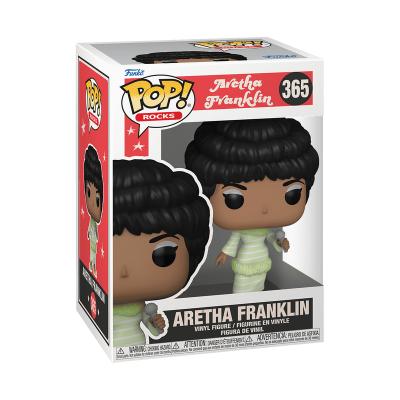 Boneco Funko Pop! Aretha Franklin na caixa