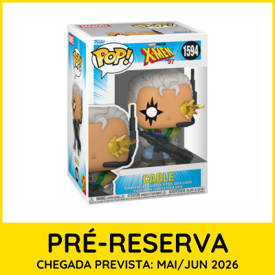 Funko Pop! Cable da coleção X-Men 97 em caixa transparente
