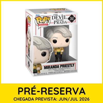 Figura Funko Pop Miranda Priestly The Devil Wears Prada na embalagem.
