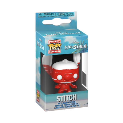 Chaveiro de figura Stitch em embalagem azul da série Lilo & Stitch da Disney