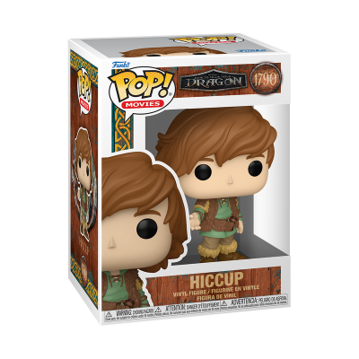 Funko Pop! HICCUP da série DRAGON em caixa.