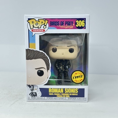 Funko Pop! Roman Sionis dos Birds of Prey 306 em caixa com selo Limited Chase Edition