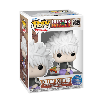 Boneco Killua Zoldyck Hunter x Hunter Funko Pop! vinil na caixa