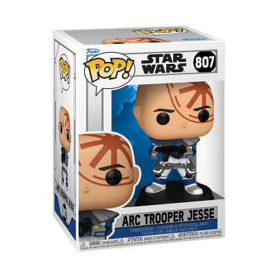 Funko Pop! Star Wars ARC Trooper Jesse nº 807 em caixa com janela transparente
