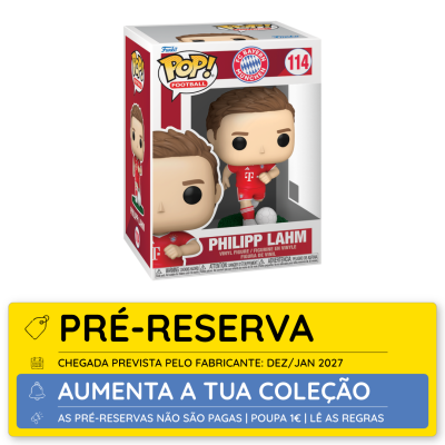 Figura Funko Pop de Philipp Lahm do FC Bayern München em caixa