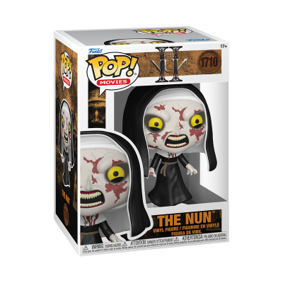 Funko Pop! The Nun filme figura vinil 1710 com hábito preto e olhos amarelos