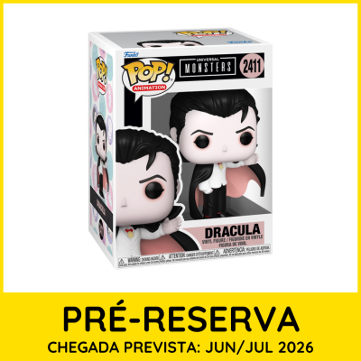 Funko Pop Dracula Universal Monsters caixa e figura de vinil