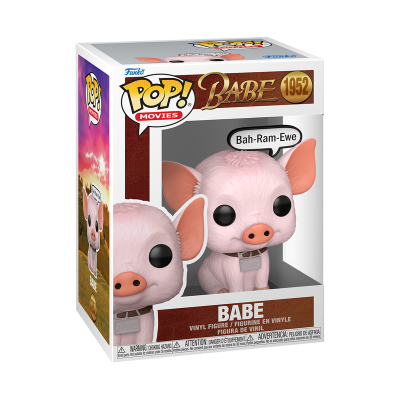 Figura Funko Pop do porquinho Babe de vinil na caixa