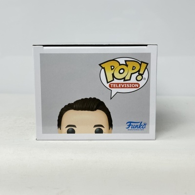 Caixa de figura Funko Pop com texto POP! TELEVISION e logótipo Funko