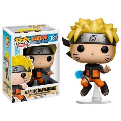 Figura Funko Pop do Naruto Rasengan em vinil com caixa colorida.