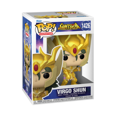 Figura Funko Pop Virgo Shun Saint Seiya em caixa