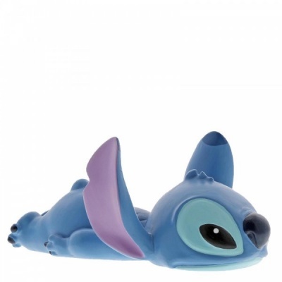 Figura de vinil Stitch deitado azul com orelhas lilás