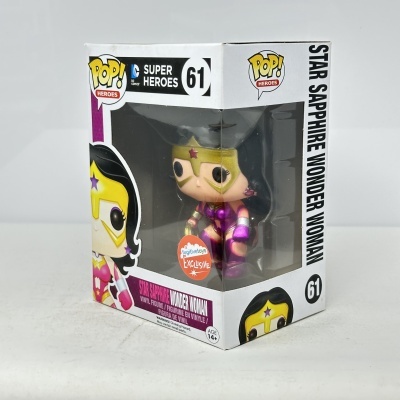 Figura Funko Pop Star Sapphire Wonder Woman na caixa