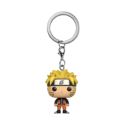 Chaveiro Funko Pop do Naruto com roupa laranja e preta